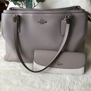 Coach Christie Carryall purse and matching wallet